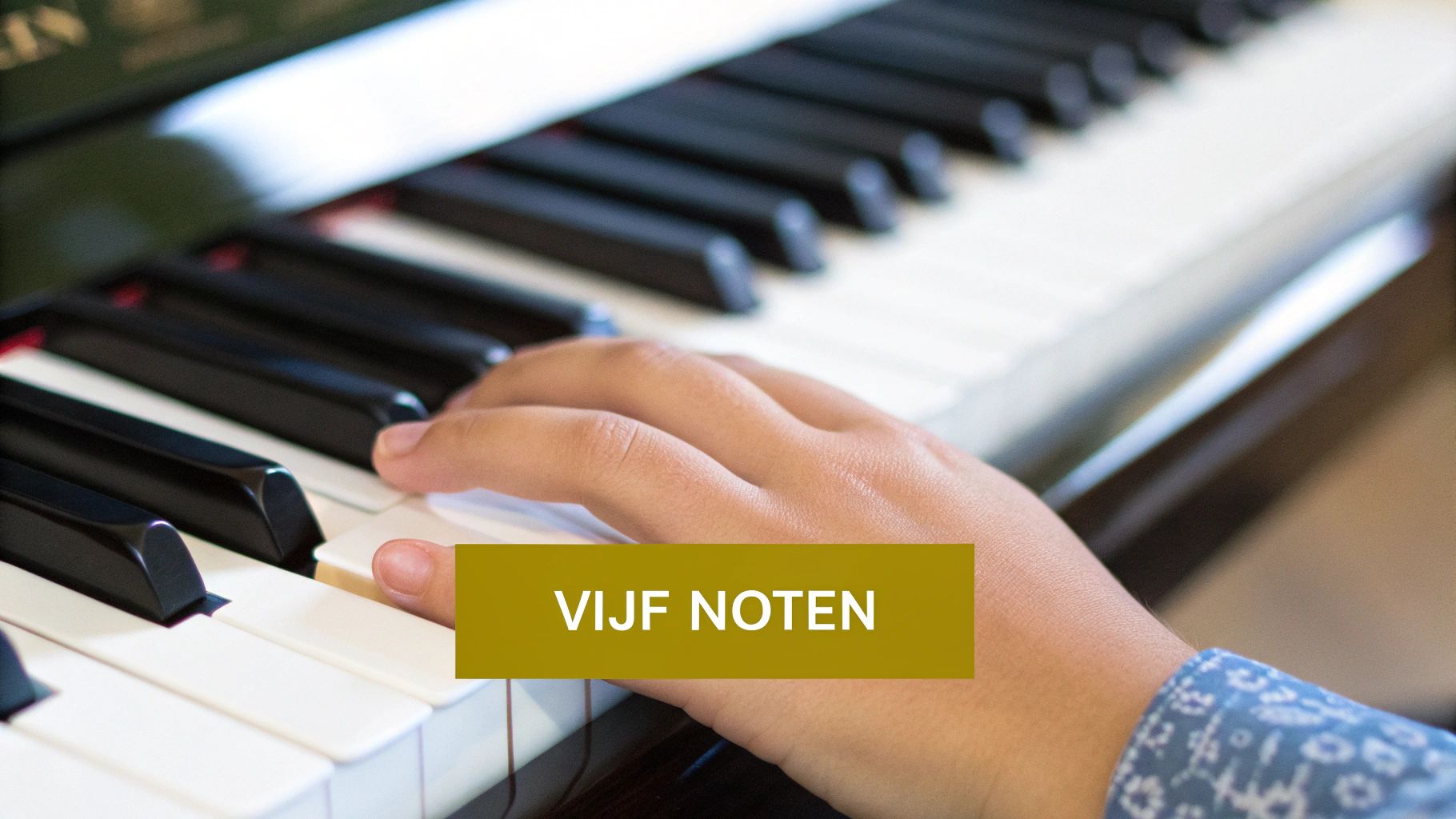piano liedjes voor beginners 5 noten