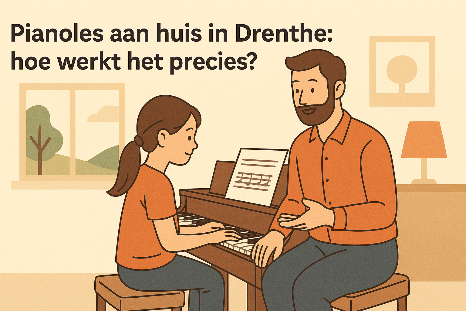 pianoles aan huis in drenthe