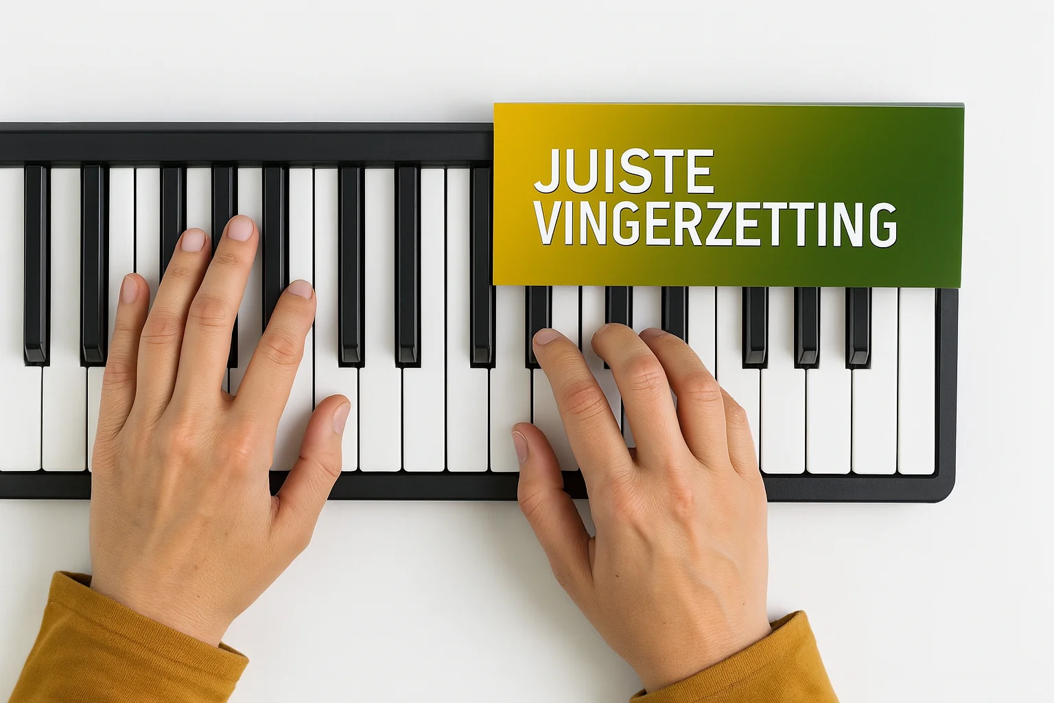 keyboard leren spelen voor beginners juiste vingerzetting