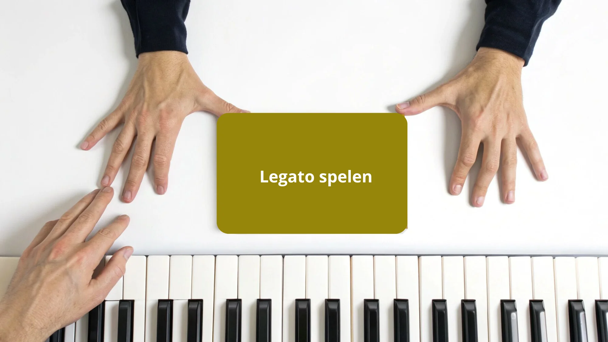piano liedjes voor beginners legato spelen