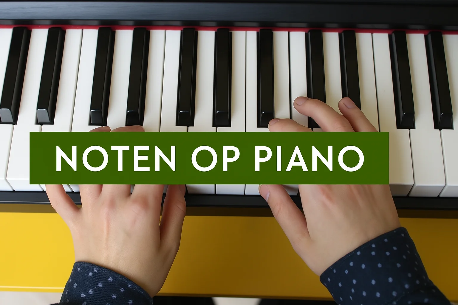 pianonvoor beginners noten op piano