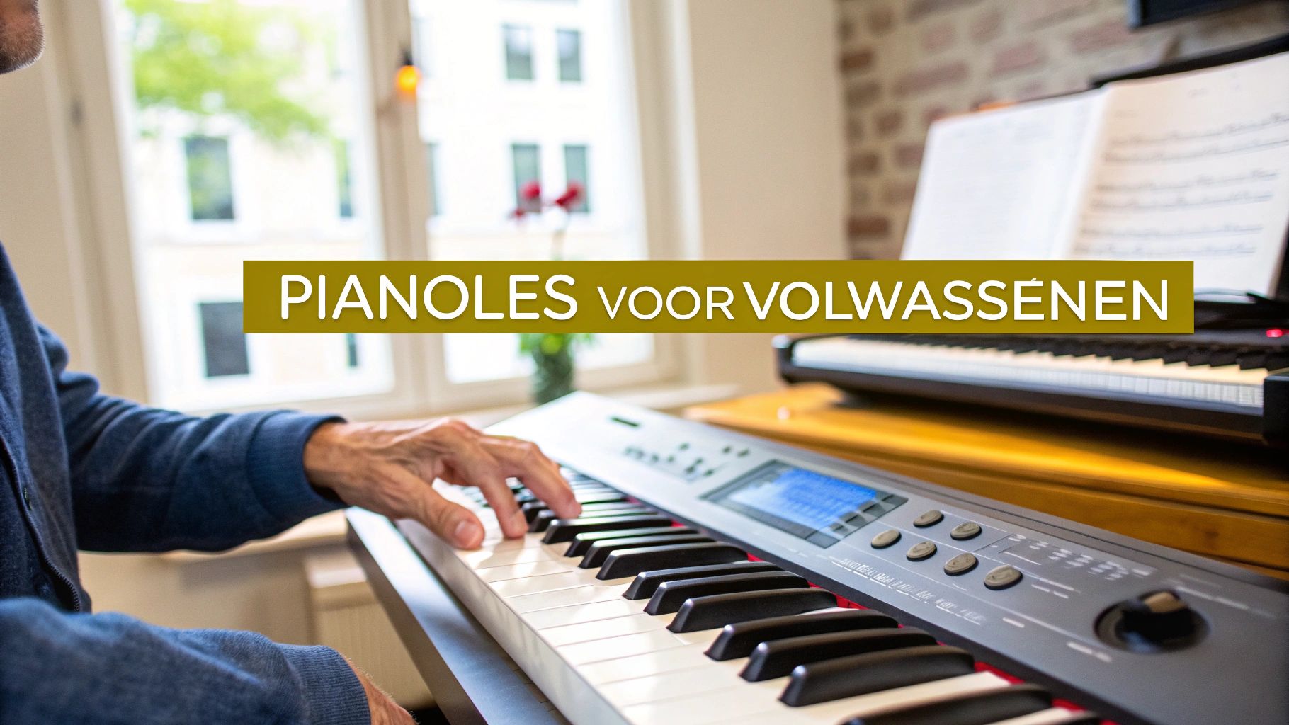 pianoles voor volwassenen