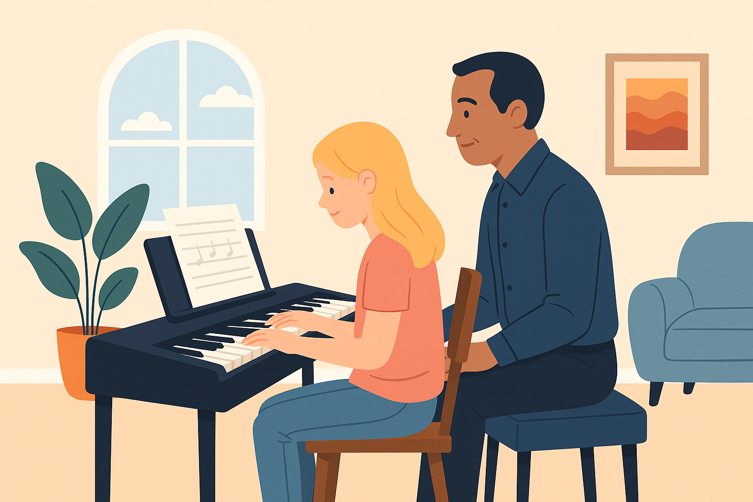 Pianoles aan huis coevorden