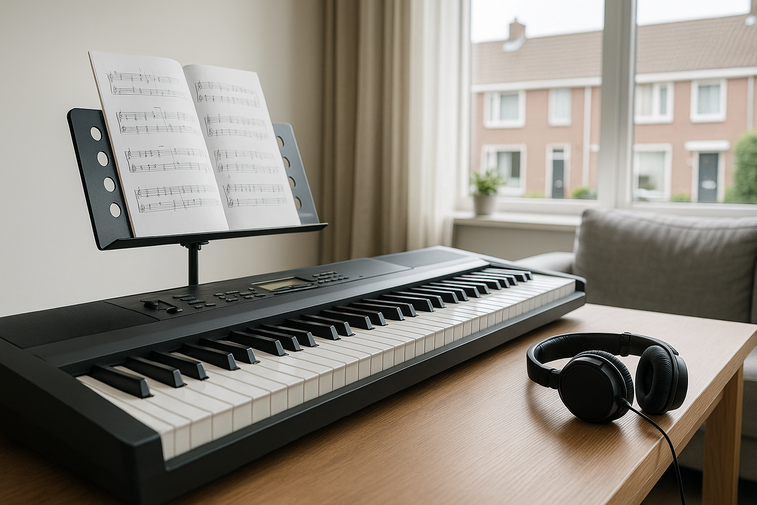 keyboard huren Hoogeveen keyboard huiskamer koptelefoon