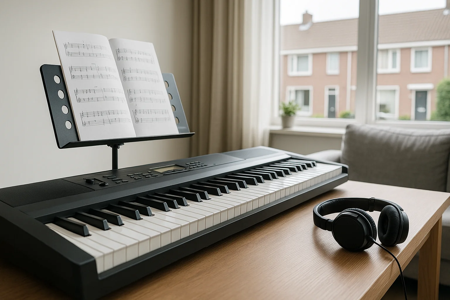 keyboard huren Hoogeveen keyboard huiskamer koptelefoon
