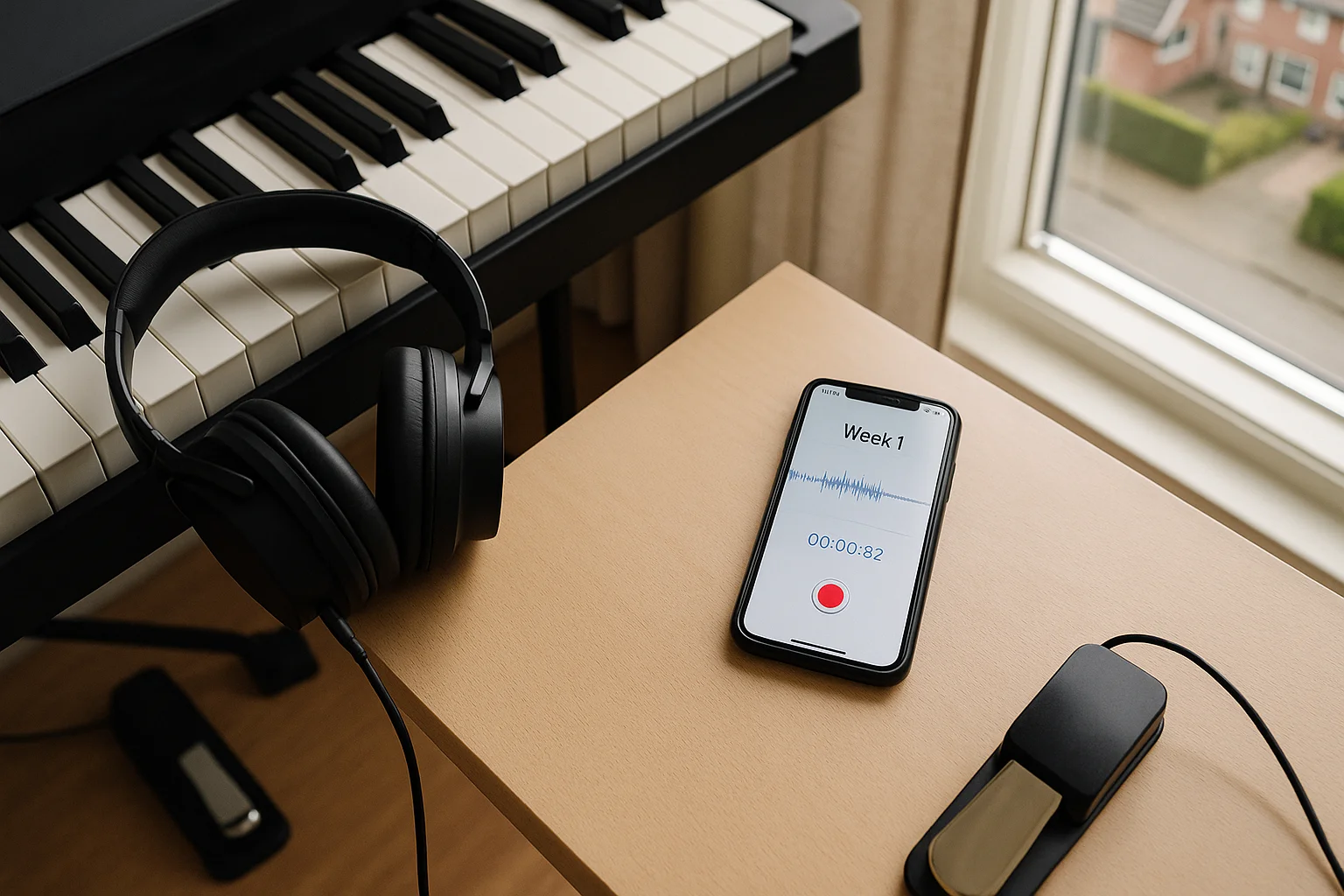 keyboard huren Hoogeveen keyboard koptelefoon opname
