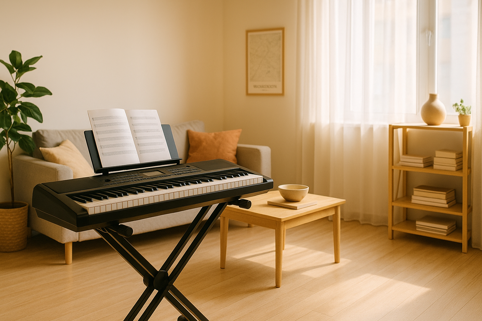 keyboardles-gevorderden-Hoogeveen-keyboard-huiskamer