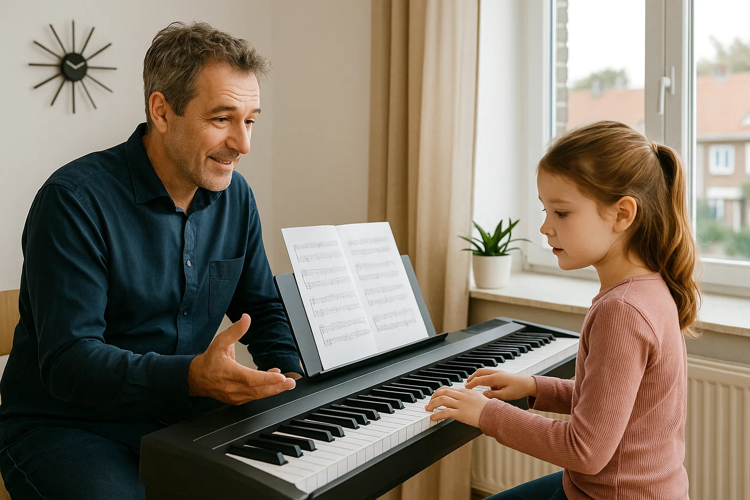 keyboardles kinderen hoogeveen les leraar kind
