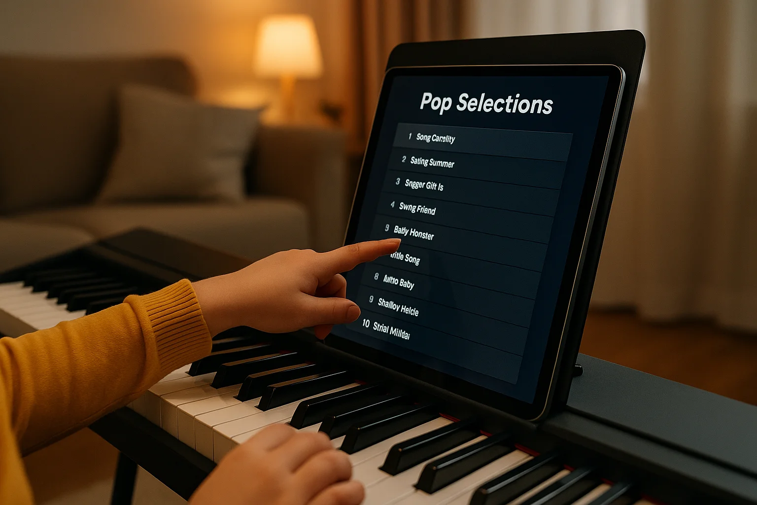 keyboardles kinderen hoogeveen populaire liedjes aanwijzen kind