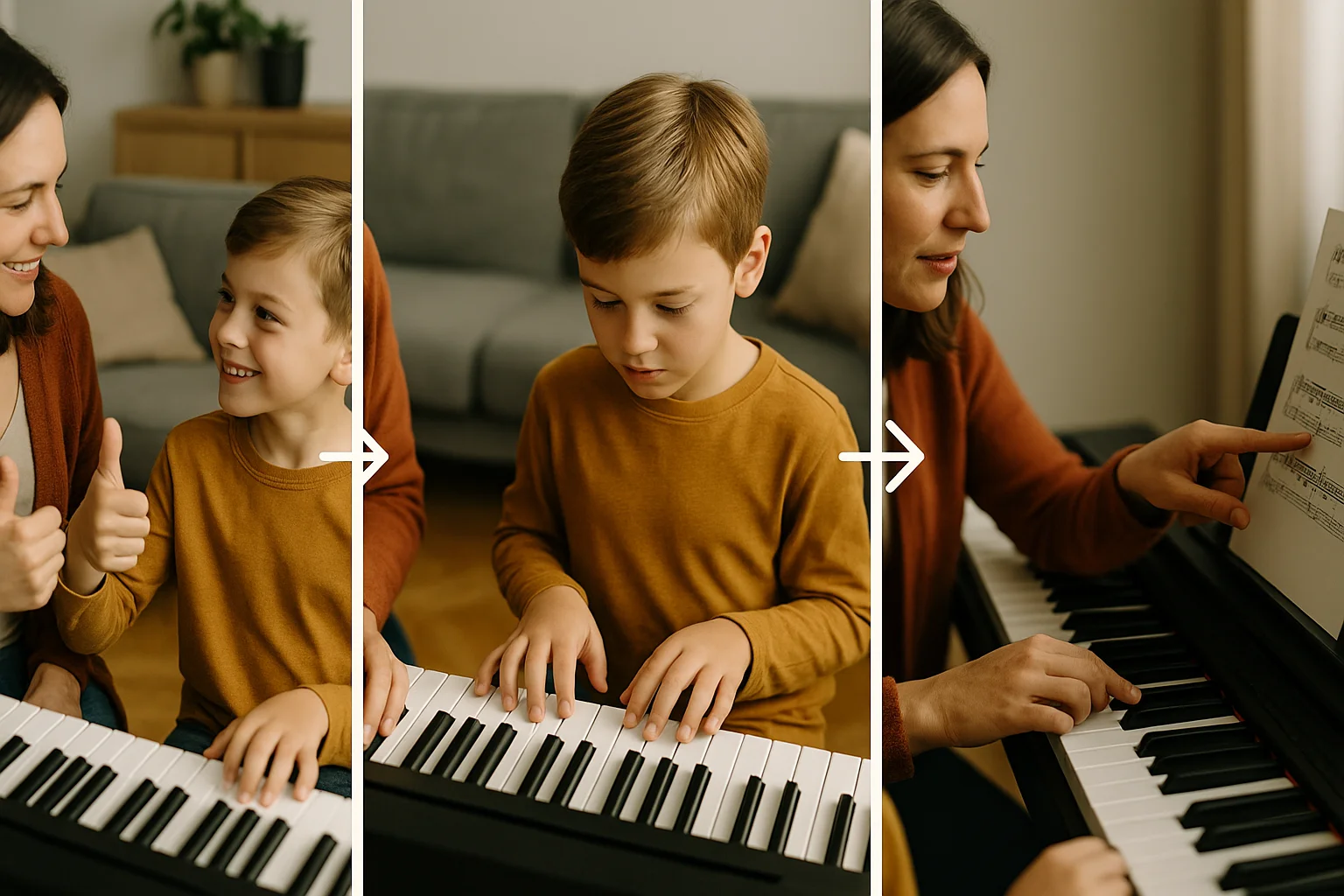 keyboardles kinderen spelenderwijs hoogeveen drieluik kind keyboardles leraar