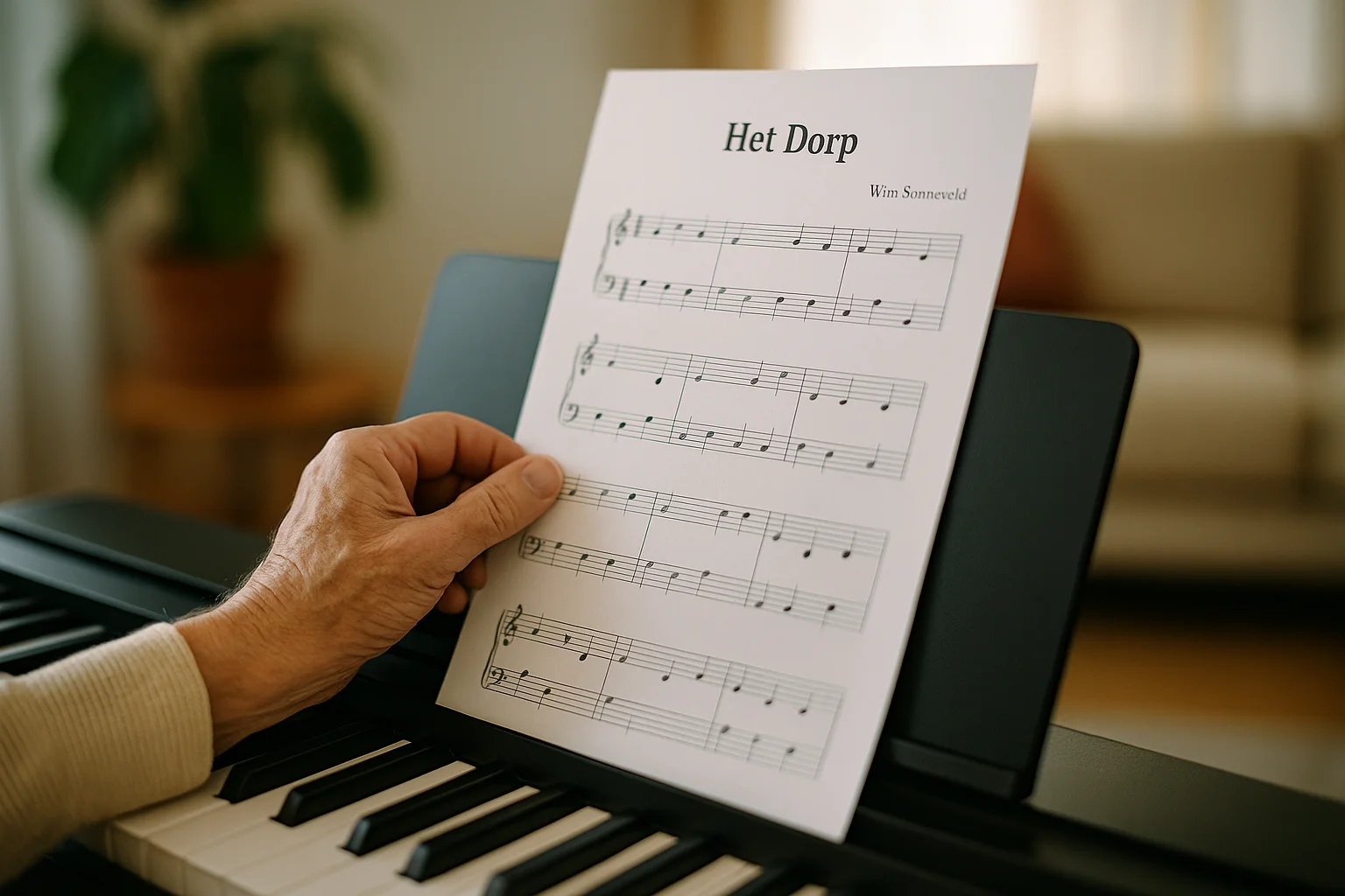 keyboardles senioren hoogeveen hand keyboard bladmuziek het dorp
