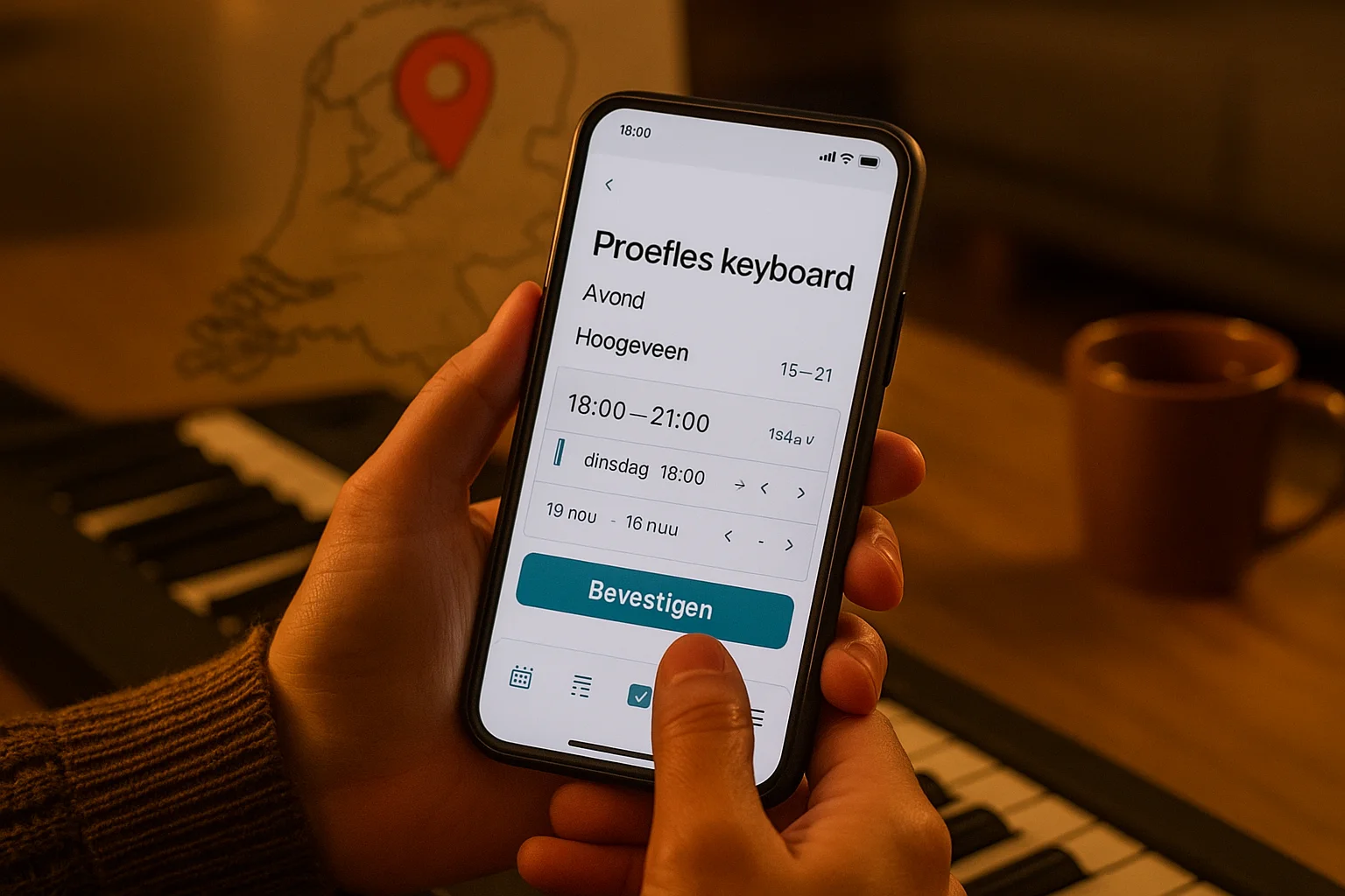 keyboardles volwassenen inplannen les hoogeveen smartphone